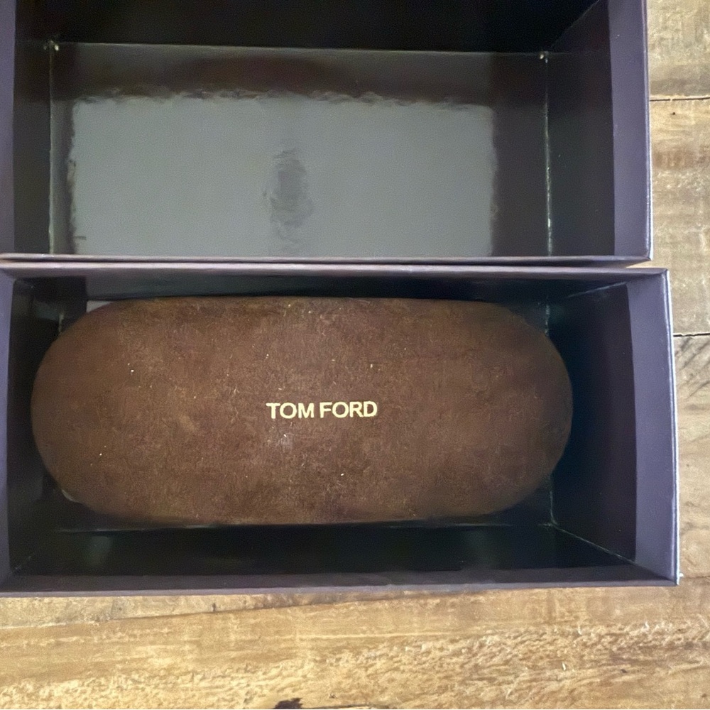 Tom Ford Black Modern Rectangular Glasses - image 8